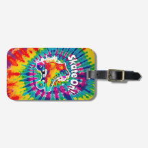 スケートオンローラスケートで滑るリンク絞り染めヒッピー