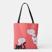 スケートキャットトートバッグ トートバッグ (裏面)