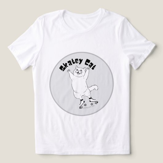 スケートキャット トライブレンドＴシャツ (デザイン正面)