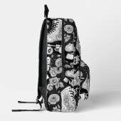 スケートクラシックローラースケート白黒 プリントバックパック (左)