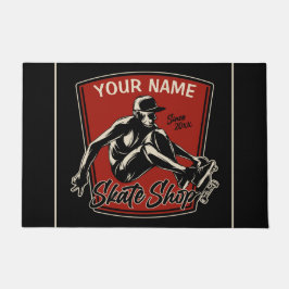 スケートショップグラブパーソナライズされたトリックスケートボード ドアマット