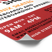 スケートショップスケートボー広告ディング ポスター (角)