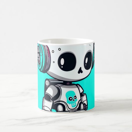 スケートスカルボット コーヒーマグカップ (中央)