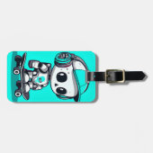 スケートスカルボット ラゲッジタグ (正面横)