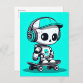 スケートスカルボット 案内ポストカード (正面/裏面)