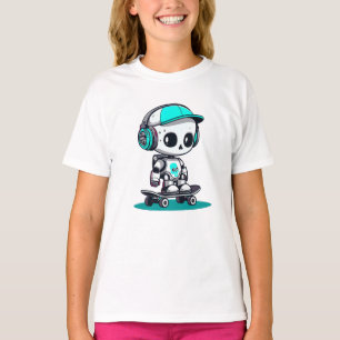 スケートスカルボット Tシャツ
