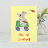 スケートスクーターのマウス招待状 招待状 (スタンド正面)