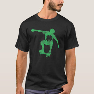 スケートスケータースケートボードギフトセントパトリックの日シャ Tシャツ