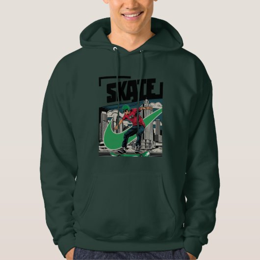 スケートトレンディー高級油性 パーカ (正面)