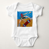 スケートハーフパイプ ベビーボディスーツ (正面)