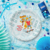 スケートパークおもしろいボーイバースデーパーティー ペーパープレート (パーティー)