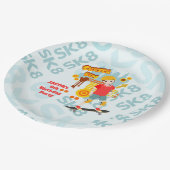 スケートパークおもしろいボーイバースデーパーティー ペーパープレート (アングル)