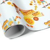 スケートパークおもしろいボーイバースデーパーティー ラッピングペーパー (ロールコーナー)