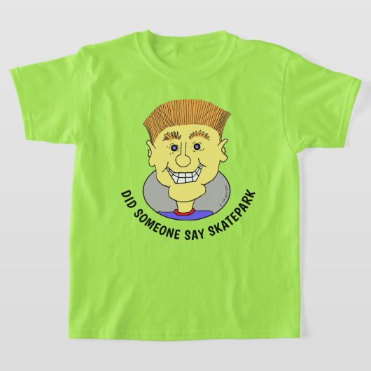 スケートパークだって! Tシャツ (レイダウン)