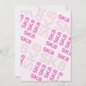 スケートパークで楽しく遊ぼう！女子バースデーパーティ 招待状 (裏面)