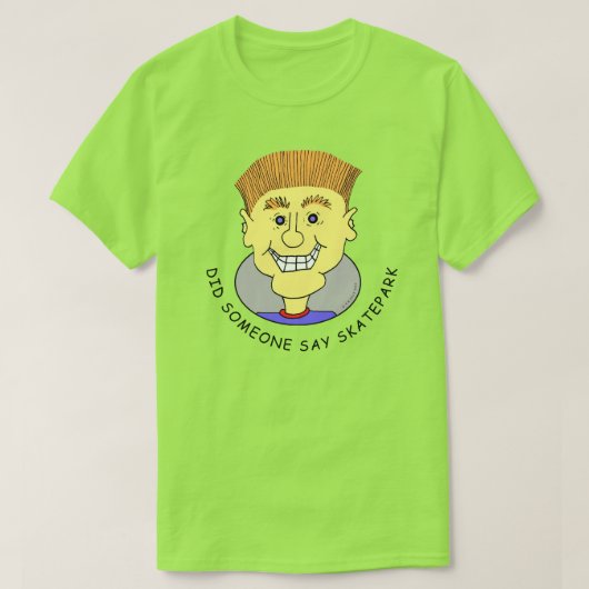 スケートパークのTシャツって言った Tシャツ (デザイン正面)