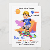 スケートパーク男子招待状 招待状 (正面/裏面)