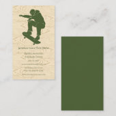 スケートパーク、スケートボードをテーマにしたテーマスケートボード 名刺 (正面/裏面)