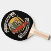 スケートパーソナライズされたボードノーズグラブスケルトンスケート  卓球ラケット (横)