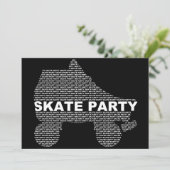 スケートパーティの招待状:スタックの種類 招待状 (スタンド正面)