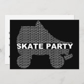 スケートパーティーの招待状 : タイプスタックス 招待状 (正面/裏面)