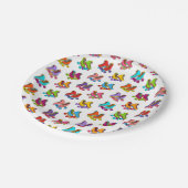 スケートパーティーキッズ ペーパープレート (アングル)