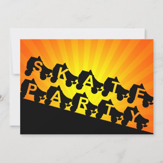 スケートパーティー：サンセットレイ 招待状 (正面)