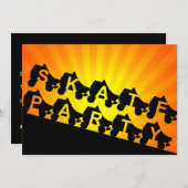 スケートパーティー：サンセットレイ 招待状 (正面/裏面)