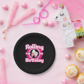 スケートパーティー – ローラリンクロールスケートで滑る誕生日 ペーパープレート (パーティー)