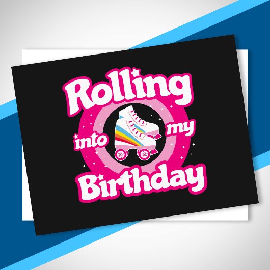 スケートパーティー - ローラーキッズ ローラー スケート 誕生日 ポストカード