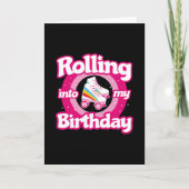 スケートパーティー - ローラー スケート場 ローラー スケート 誕生日 カード (正面)