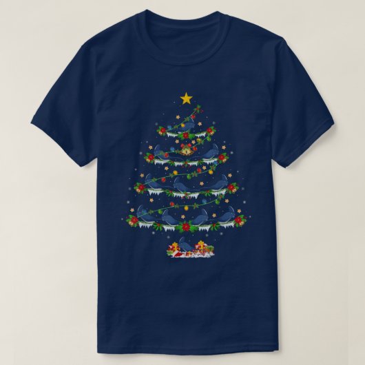 スケートフィッシュフィッシュ恋人クリスマスライトスケートフィッシュクリス Tシャツ (デザイン正面)
