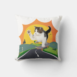 スケートブラッディングキャット クッション