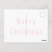 スケートベアのクリスマスカード ポストカード (裏面)