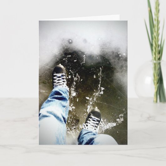 スケートホリデーカード – 理由のシーズン シーズンカード (正面)