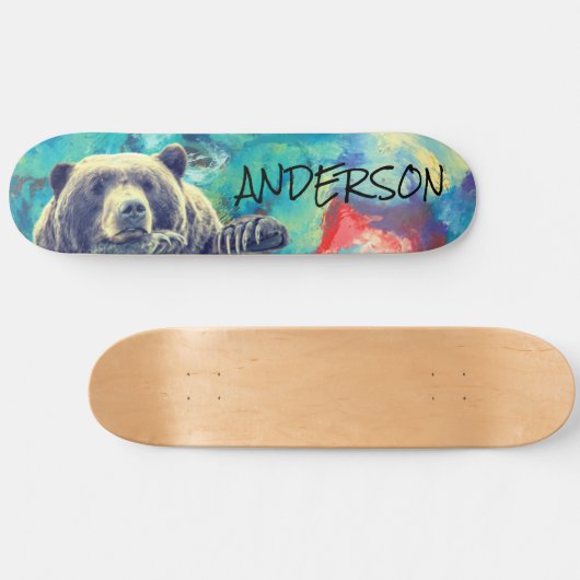 スケートボパーソナライズされたードヘイ・ベア スケートボード (横)