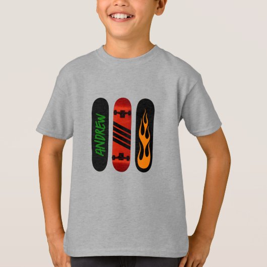スケートボパーソナライズされたード Tシャツ (正面)