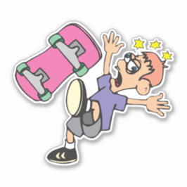 スケートボーカスタムダーのビニールカット シール