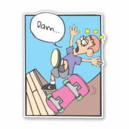 スケートボーカスタムダーのビニールカット シール