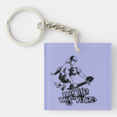 スケートボーカスタムディングのキーチェーン キーホルダー (正面)