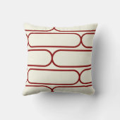 スケートボーダーのイメージの逆の赤くか白い装飾用クッション クッション (裏面)