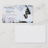スケートボーダーのグランジな名刺 名刺 (正面/裏面)