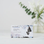 スケートボーダーのグランジな名刺 名刺 (スタンド正面)