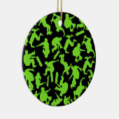 スケートボーダーのコラージュ セラミックオーナメント (右)