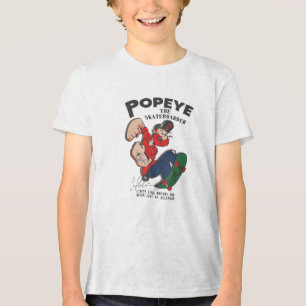 スケートボーダーのポパイ トライブレンドTシャツ