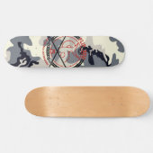 スケートボーダーの裏返実在し側 スケートボード (横)