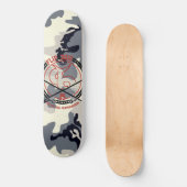 スケートボーダーの裏返実在し側 スケートボード (正面)