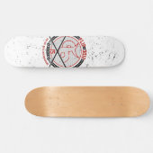 スケートボーダーの裏返実在し側 スケートボード (横)