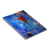 スケートボーダーゲットエアアクション通りクルチャアート ノートブック (右側)