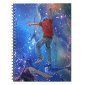 スケートボーダーゲットエアアクション通りクルチャアート ノートブック (正面)